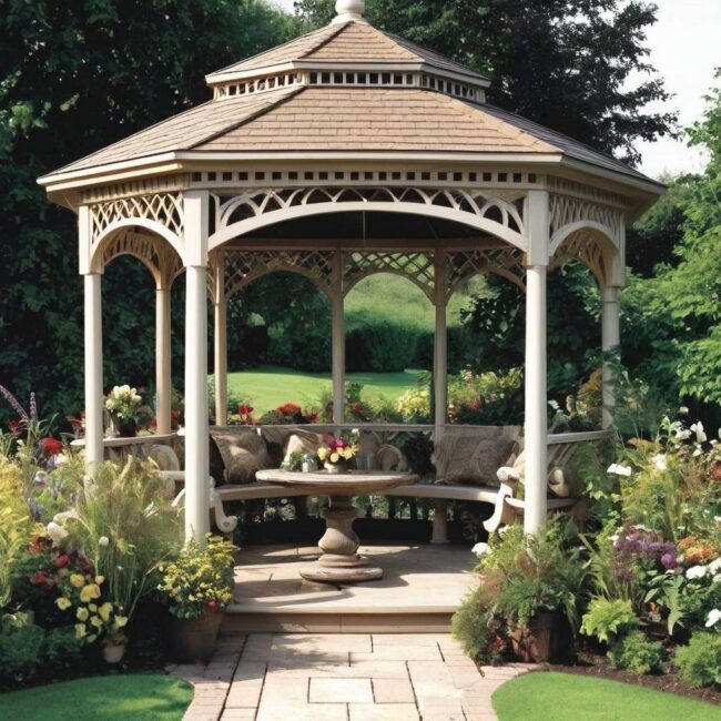 Altana z pięknym tarasem