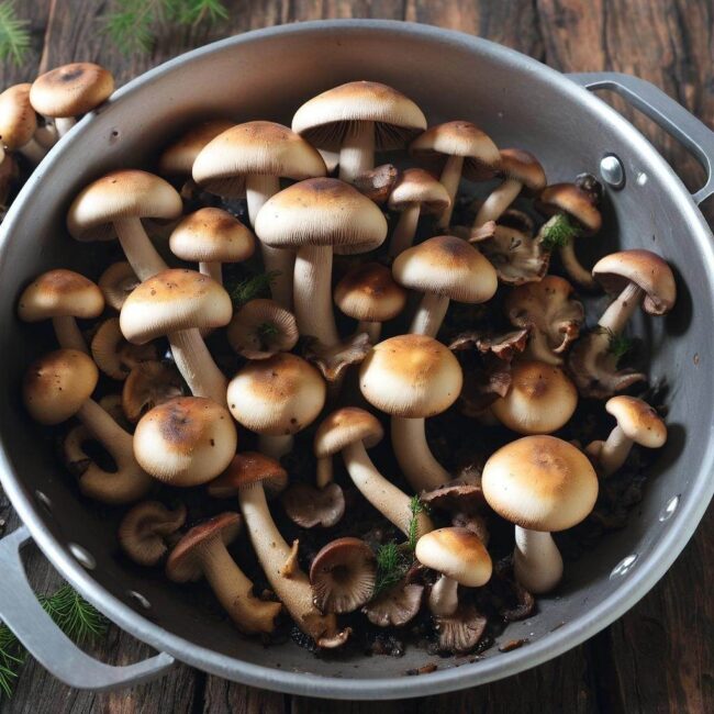 Jak uzyskać złocisty kolor pieczarek