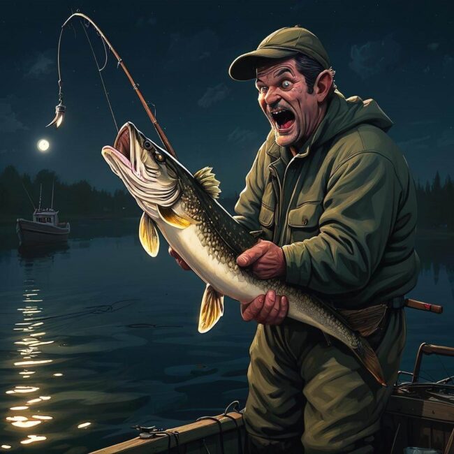 Jakie są typowe zachowania szczupaka podczas nocnego żerowania