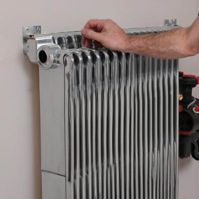 Montaż ekranu zagrzejnikowego