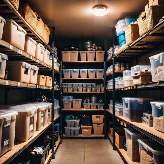 Przechowywanie żywności w piwnicy