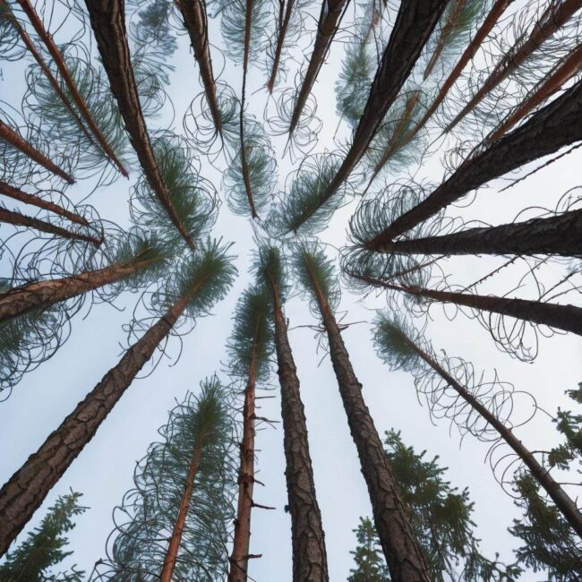 Przycinanie dla estetycznego wyglądu świerków