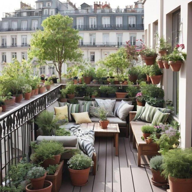 Rośliny na tarasie całoroczne