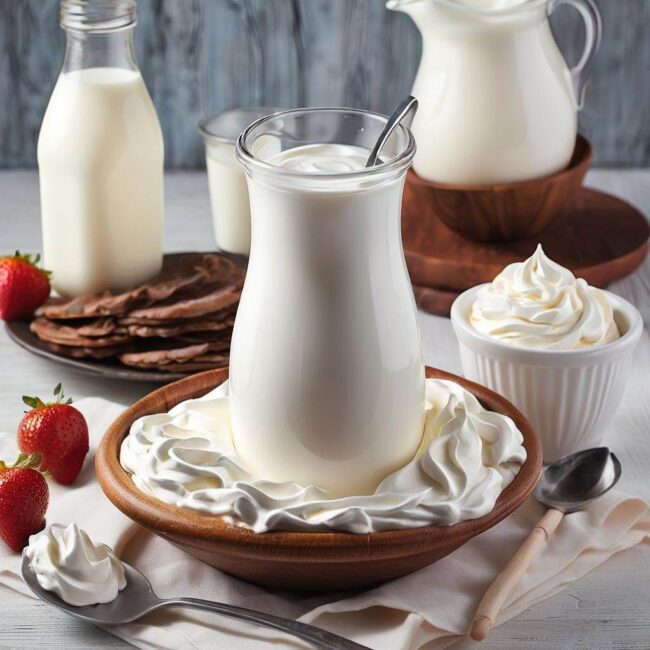 Śmietana z dodatkami do ubijania