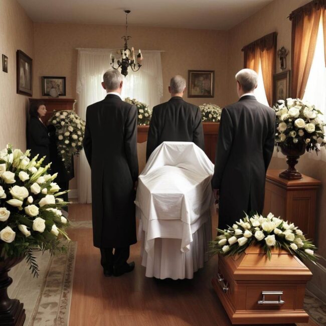 Ubranie zmarłego we własnym otoczeniu